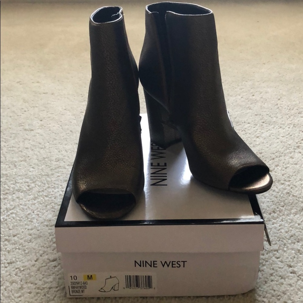Bronze Nine West booties